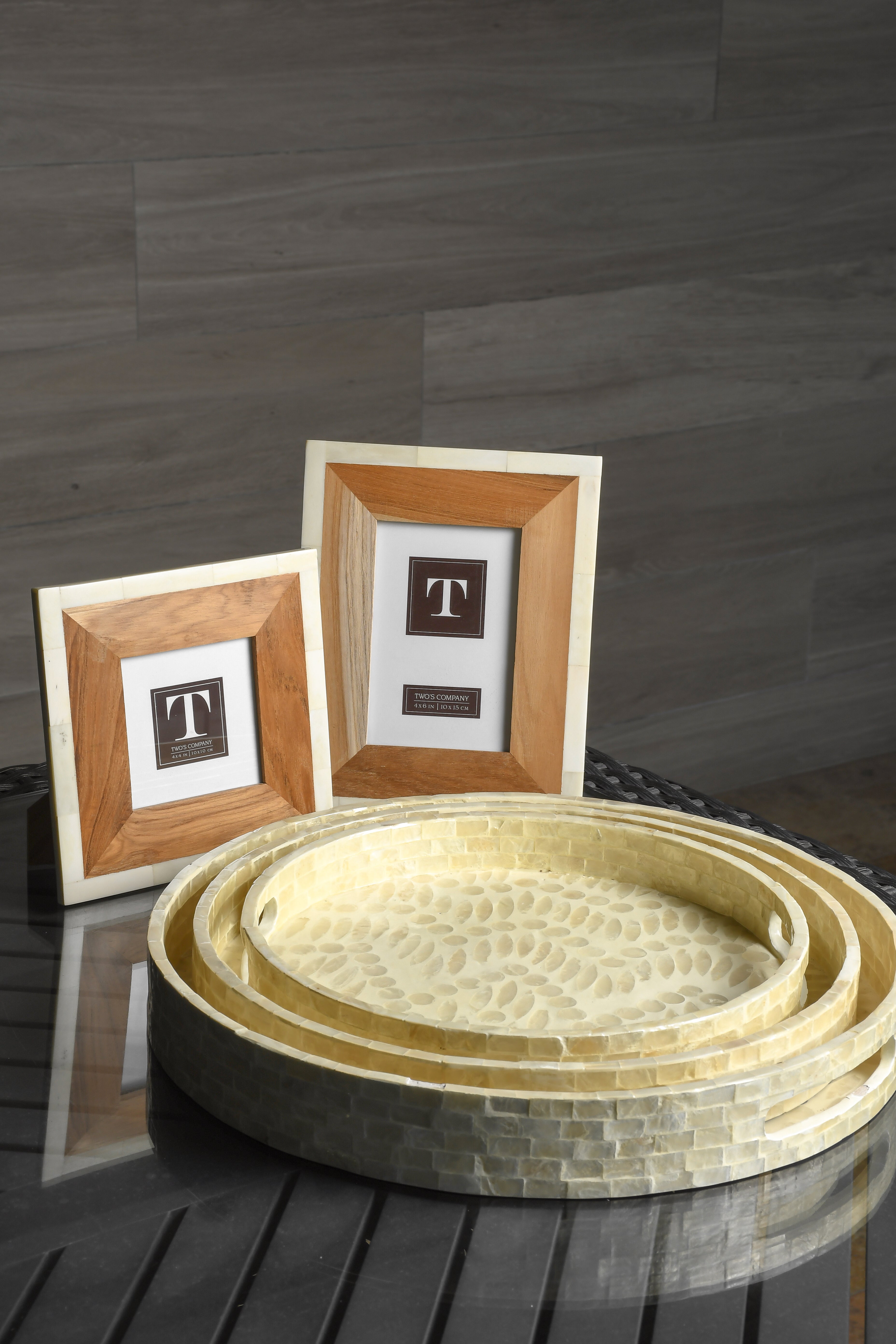 Charolas de Nacar Redondas