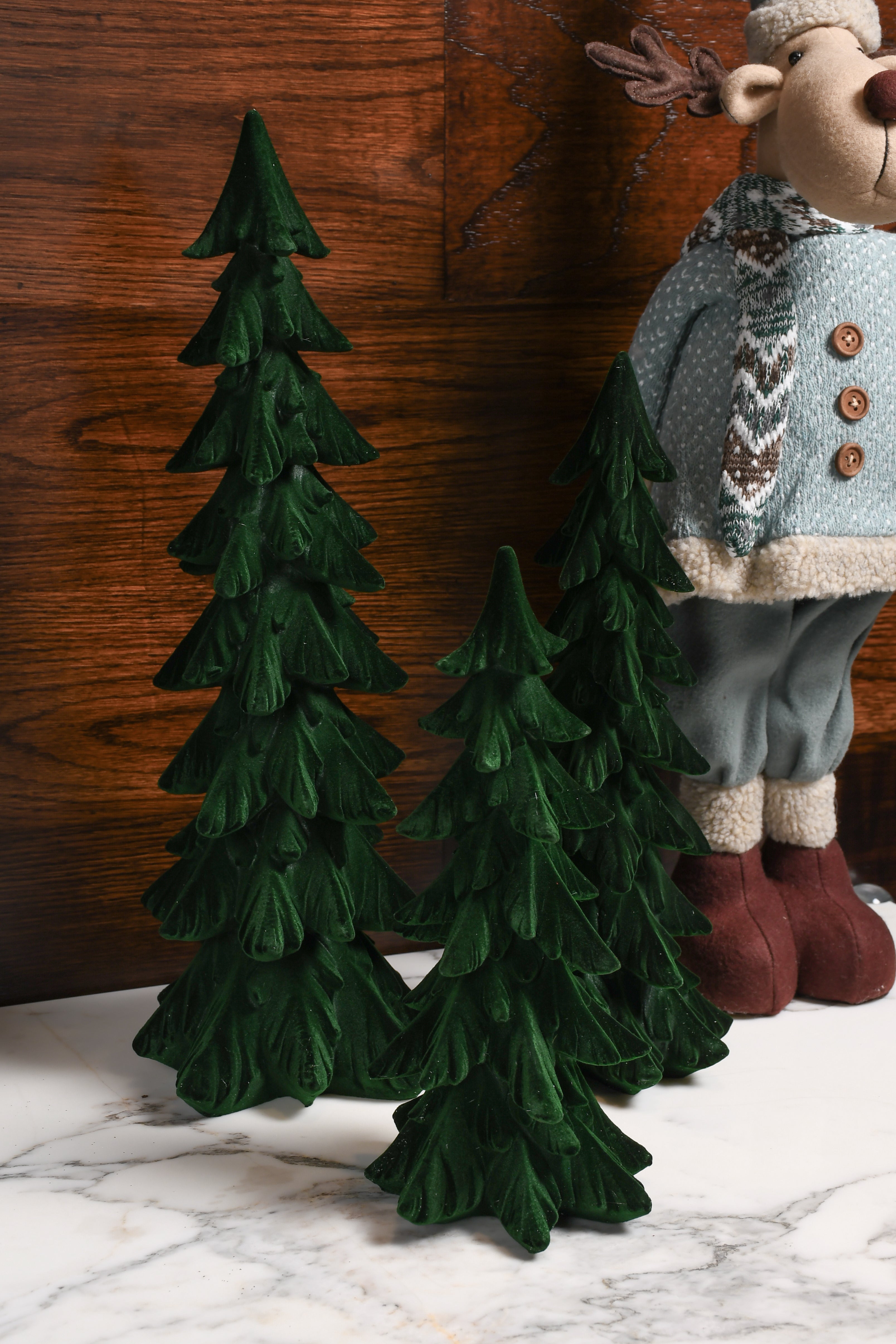 Set de Arboles Velvet Verdes