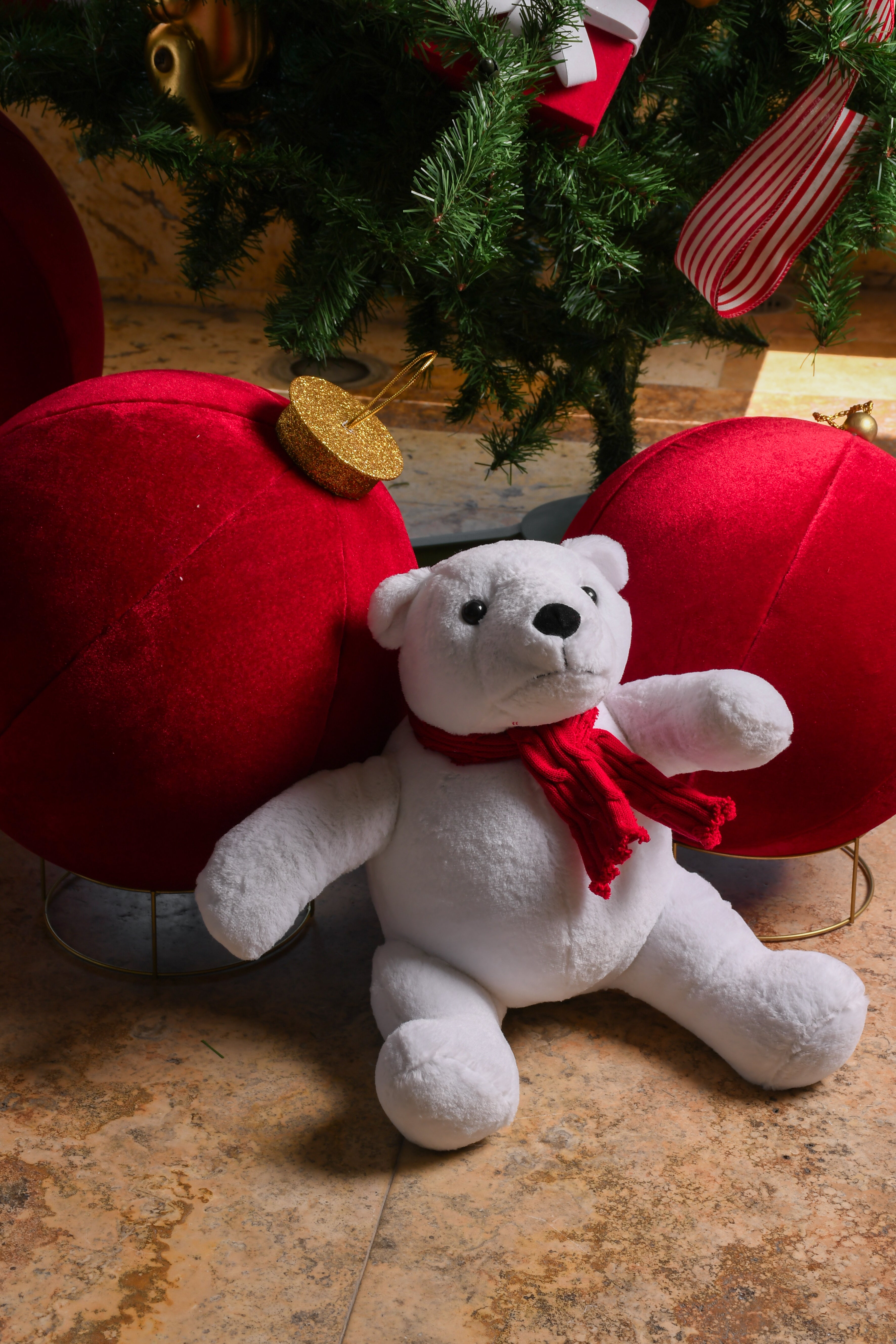 Esferas Soft Velvet Rojas