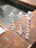 Set de Candelabros de cristal